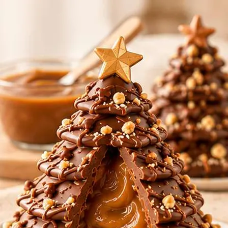 Árvore recheada de caramelo